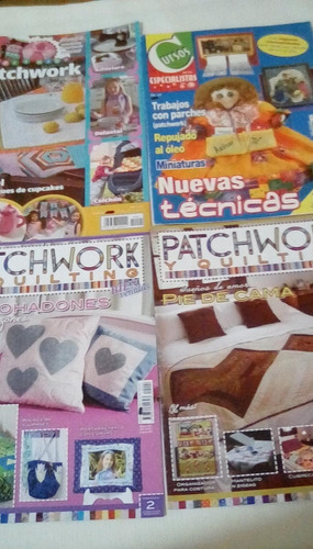 Lote 4 Revistas Patchwork Y Quilting  Costura Hecho A Mano P