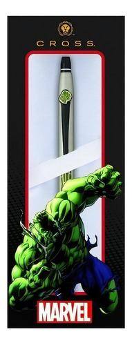 Caneta Cross Click Esfero Marvel Hulk At0622s-127 Fte