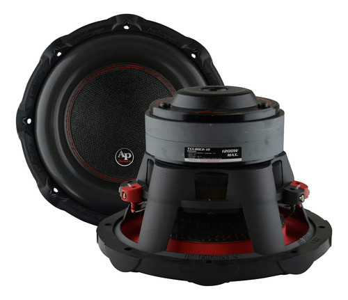 Audiopipe 10 Pulgadas Ruidoso 1.200 Vatios Mximo 4 Ohmios Dv