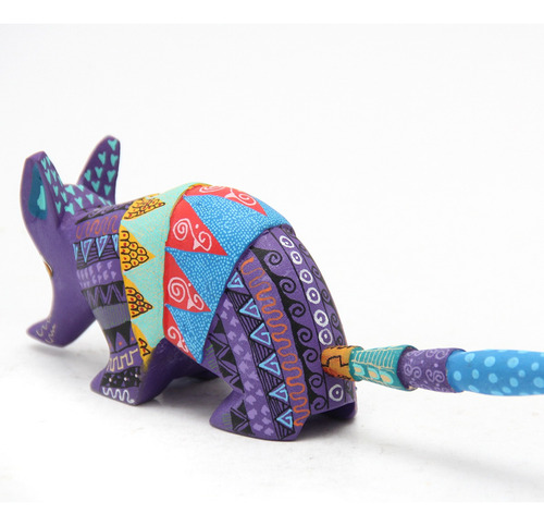 Alebrije De Armadillo Pequeño De Madera Tallada, Aripo
