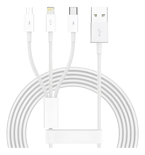 Cable Data 3-1 2.4a Usb/lightning-tc-micro Al Mayor 