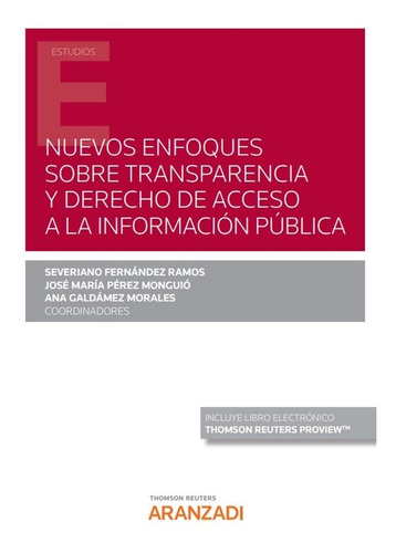 Libro Nuevos Enfoques Sobre Transparencia Y Derecho De Ac...