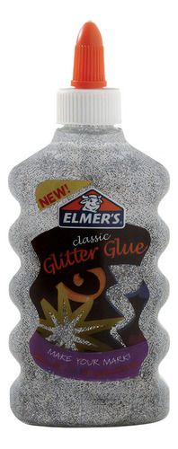 Pegamento Glitter Plata 177ml Elmers Para Manualidades Color PlataPegamento Elmer's