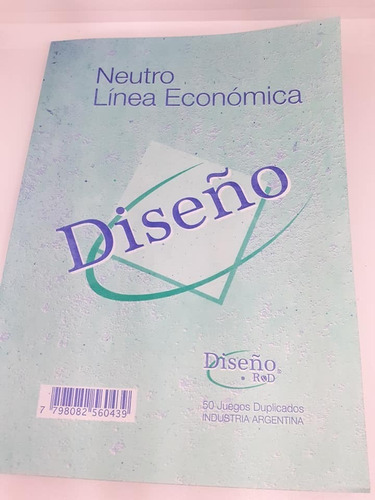 Imagen 1 de 1 de Talonario Neutro Grande Diseño