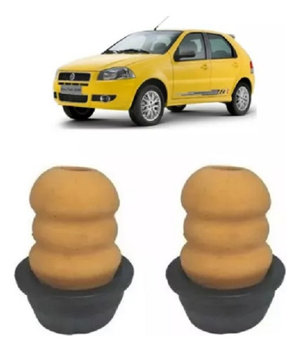 Par Batente Amortecedor Traseiro Original Fiat Palio Siena