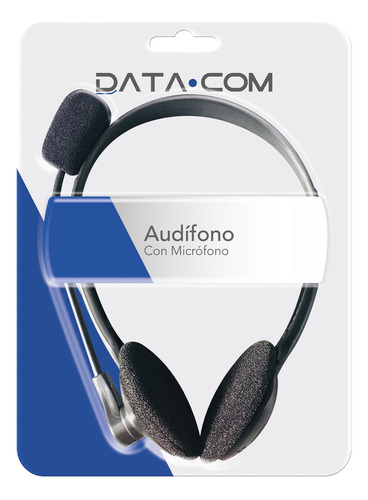 Audifono Con Microfono Jack 3.5 Negro Data