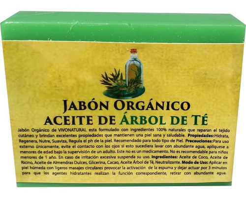 10 Jabones Árbol De Te Orgánico Aromaterapia En Baño 120gr