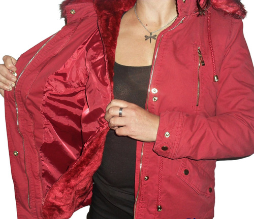 Parka Gabardina Mujer Yd Piel Desmontable
