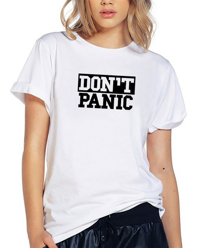 Blusa Playera Camiseta Mujer Dont Panic Coldplay Elite #621