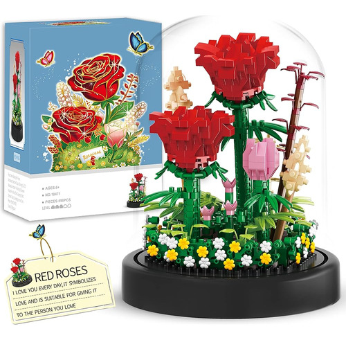 Bestbase Ramos De Flores Juguetes De Construcción - 596 Pcs 