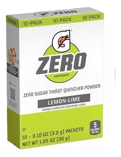 Gatorade G Zero - Isotônico Em Pó - Cx C/10 - Lemon Lime