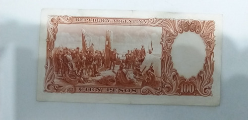 Billete Antiguo De 100 Pesos Moneda Nacional Usado (Usado)