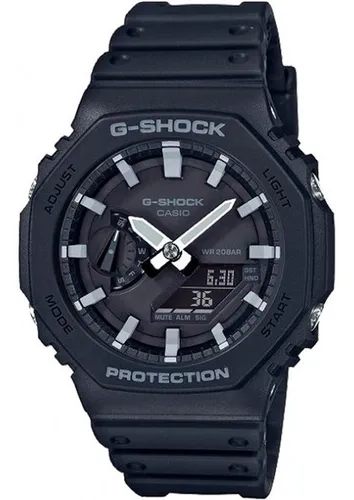 Relógio Casio G-shock Ga-2100-1adr Carbon Core Guard Cor da corre...
