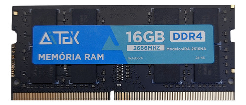 Memória Ram Notebook 2666mhz 16gb Ddr4 Aitek Ara-2616na