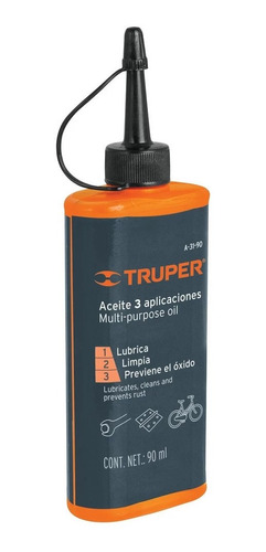 Aceite Lubricante Multiusos 90ml 3 Oz Truper 16712