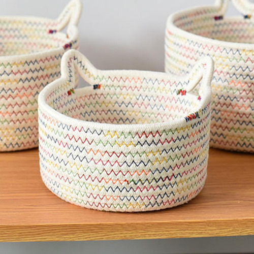 Cesta De Toallas Almacenamiento De Dormitorio 18cmx18cmx10cm