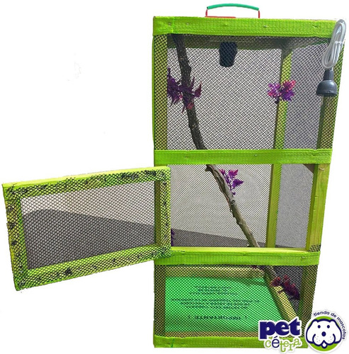 Imagen 3 de 10 de Terrario Para Reptiles Iguana Camaleón Etc (60x30x30cm)