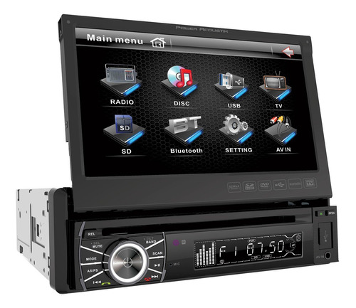 Power Acoustik Ptid, In-dash Dvd, Receptor De Am/fm Con Mon.