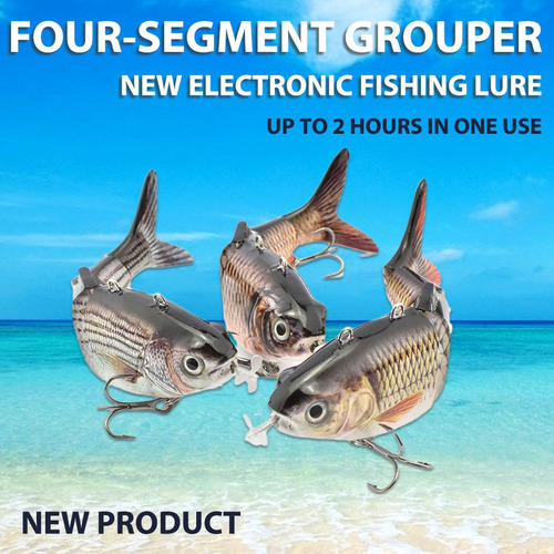 . Señuelos Eléctricos Robóticos De Pesca Y Natación Led 130