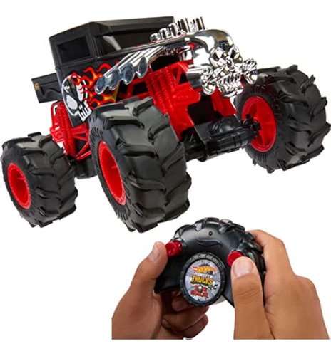 Hot Wheels Rc Monster Trucks Bone Shaker En Escala