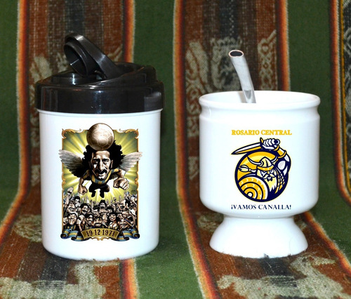 Mate + Yerbera + Bombilla // Rosario Central