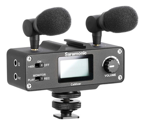 Saramonic Camixer Doble Microfono Stereo Mixer Para Camara Negro (Usado)