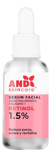 Serum Facial Anti Arrugas Retinol AND Skincare Regeneradora 30ml Tipo de piel Todo tipo de piel