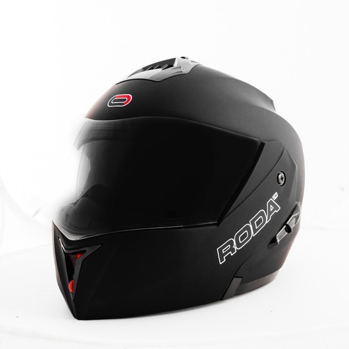 Imagen 3 de 7 de Casco Roda Revenge Negro Mate Incluye Intercomunicador