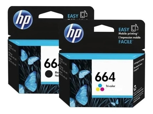 Pack Hp 664 Negro Y Color Originales Envio Gratis