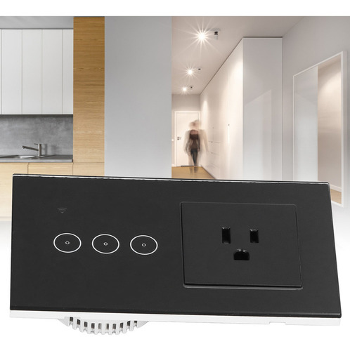 Interruptor De Panel De Pared 10a, Enchufe Inteligente De 3
