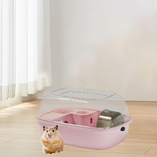 Hábitat De Jaula De Hámster Ejercicio Portátil De Rosa .