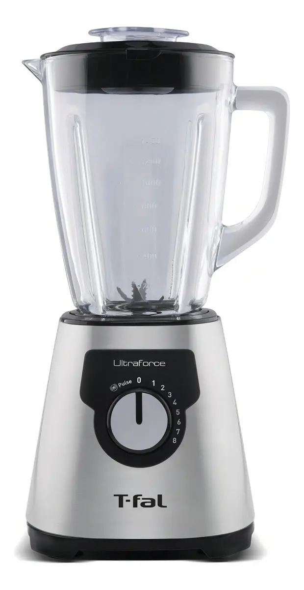 Licuadora T-fal Ultraforce LN328DMX 2.2 L negra con vaso de vidrio