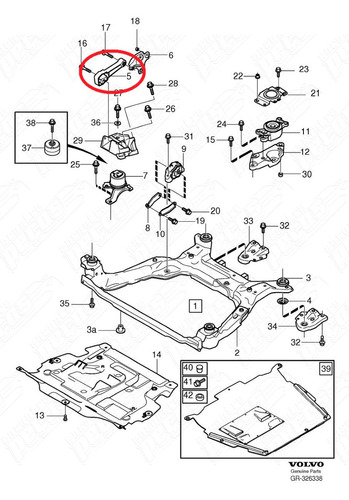 Coxim Motor Superior Volvo Xc60 2.0 T5 Dynamic 2011-2014