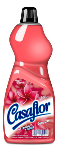 Limpador Perfumado Casaflor Passion 1l - Embalagem Com 12 Un