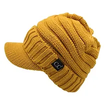 Comprar Gorros Sombreros Y Boinas Grueso Suave Amarillo Talla Única
