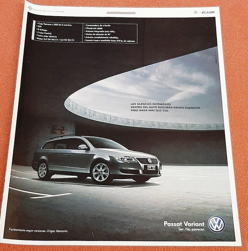 Publicidad Volkswagen Passat Variant 2006