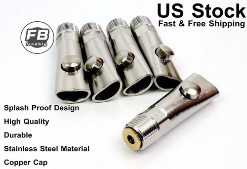 Imagen 1 de 4 de 5pcs Splash Prueba Acero Inoxidable Niple Bebedero Bebedero