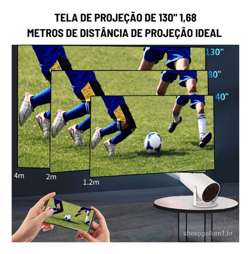 Projetor Genérico Portátil 4k Hd Android 11.0 Smart Wifi 5g