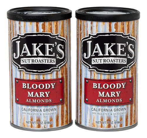 Jake's Nut Roasters - Almendras Bloody Mary (paquete De 2) A