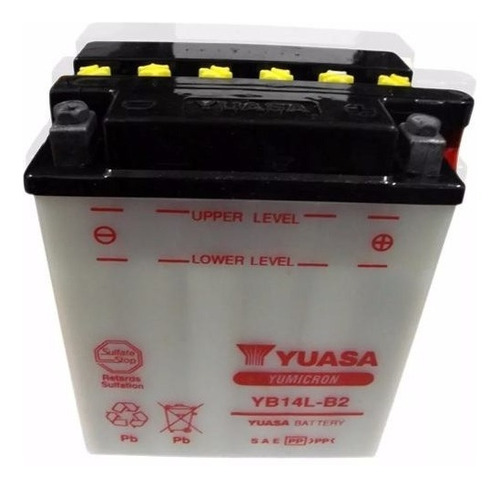 Bateria Yuasa Yb14l-b2 / Yb14lb2 - Sti Motos