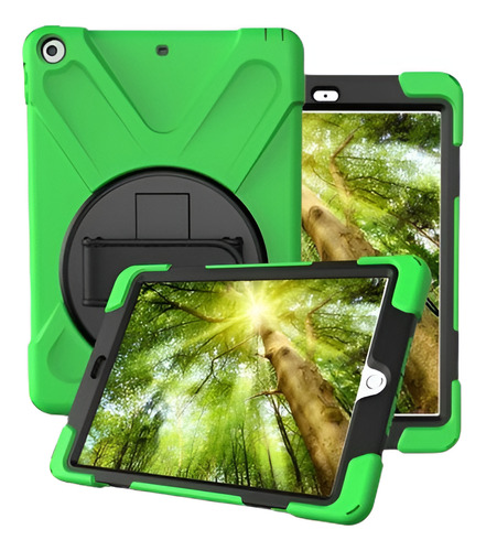 Tapa De Silicona Verde + Pc iPad Funda Smart Cover Para Pro 