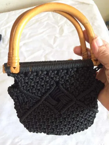 Carteras tejidas de macrame new arrivals
