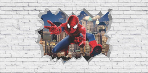 Painel Adesivo Papel Parede Homem Aranha 2x1m Spiderman