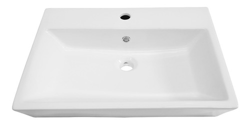 Lux Sany T463 Lavabo Blanco Cerámico Con Rebosadero 60cm