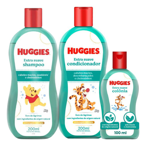  Shampoo, Cond E Colônia Infantil Huggies Extra Suave 200ml