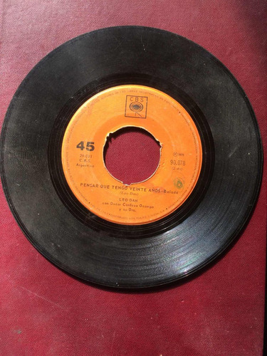 Vinilo Single Leo Dan Yo Se Que No Es Felíz 