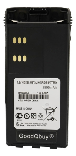 Batería De Repuesto Ni-mh De 1500 Mah Para Motorola Radio Ht