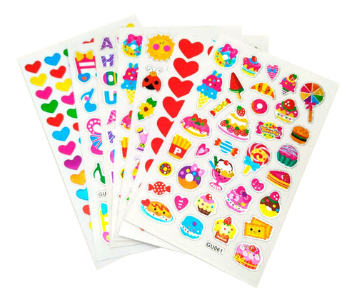 50 Plantillas Stickers Calcomanias Estampas Holograficas