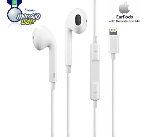 Originales Earpods iPhone 7 Plus Apple Lightning Micrófono