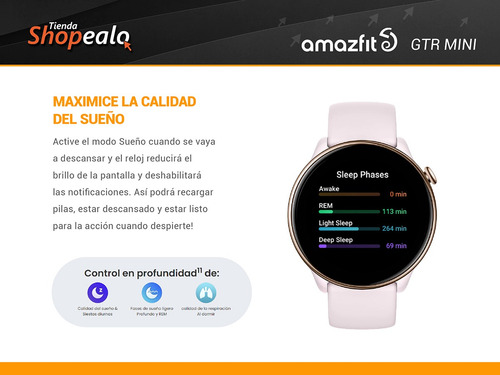 Smartwatch Reloj Inteligente Amazfit Gtr Mini Rosa Gps Cta-*